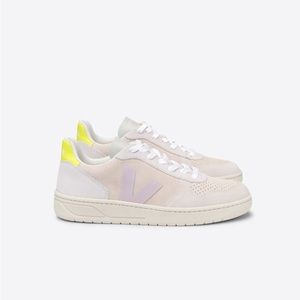 VEJA V-10 Sable Parme Pastel Suede Leather Sneakers